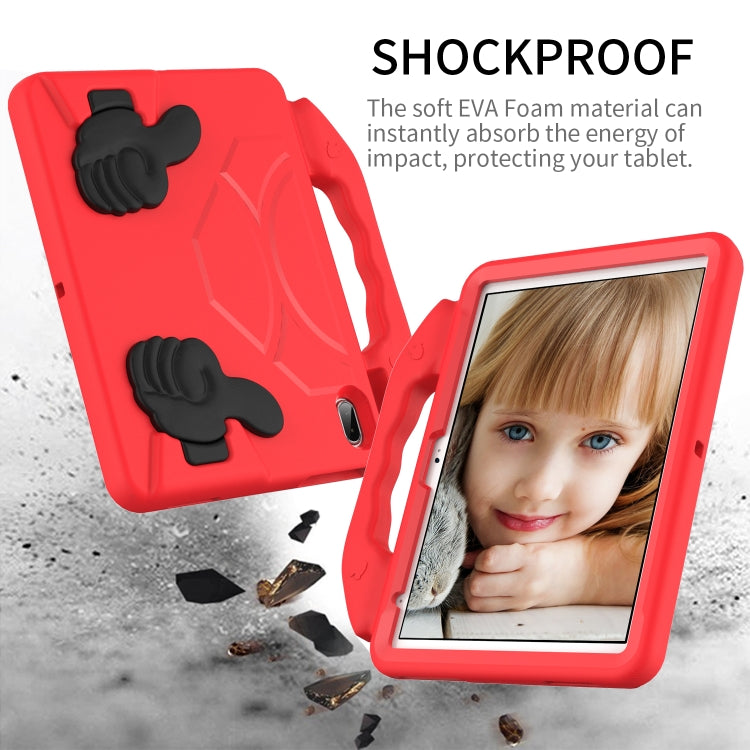 For iPad Air 11 2025 / 2024 Children EVA Shockproof Tablet Case with Thumb Bracket(Red) - iPad Air 11 2025 / 2024 Cases by buy2fix | Online Shopping UK | buy2fix