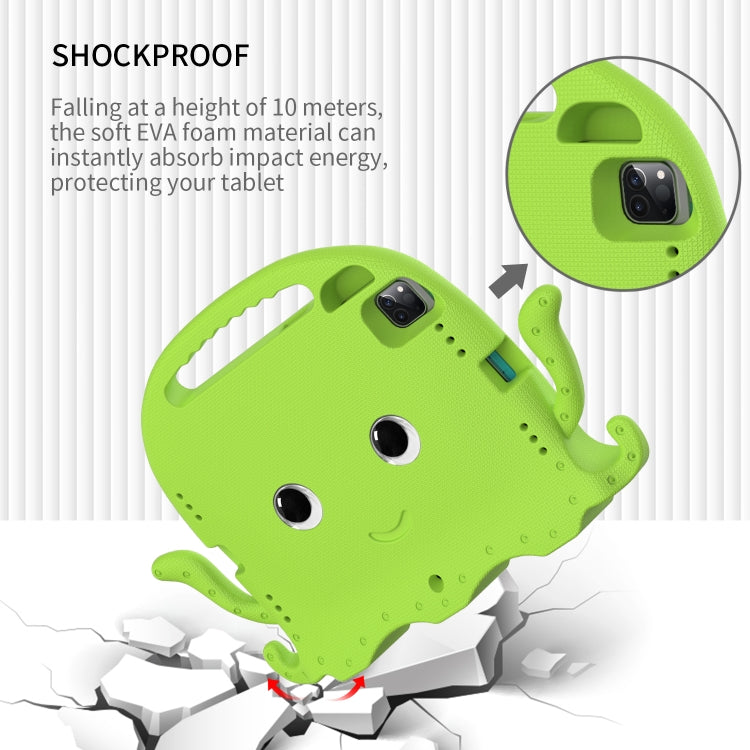 For iPad Pro 11 2024 Octopus Style EVA Hybrid PC Shockproof Tablet Case with Strap(Grass Green) - iPad Pro 11 2024 Cases by buy2fix | Online Shopping UK | buy2fix