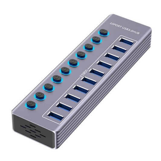U310 10-in-1 USB 3.0 Extension HUB USB Power Charging Station with Individual Switch - USB 3.0 HUB by buy2fix | Online Shopping UK | buy2fix