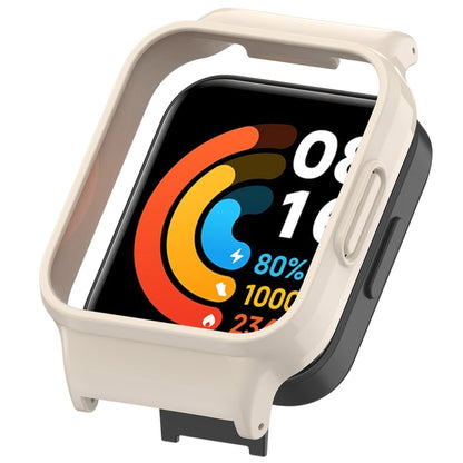 For Redmi Watch 3 Active Half Pack PC Watch Protective Case(Creamy White) - Watch Cases by buy2fix | Online Shopping UK | buy2fix