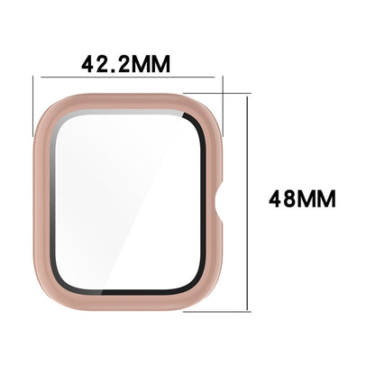 For vivo Watch GT PC + Tempered Glass Film Integrated Watch Protective Case(Pink) - Watch Case by buy2fix | Online Shopping UK | buy2fix