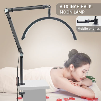 HD-M3X Pro 16 inch Adjustable Brightness Beauty Light Half Moon Light Eyelash Tech Lamp, Plug:AU Plug(White) - Selfie Light by buy2fix | Online Shopping UK | buy2fix