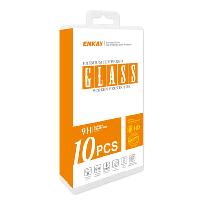 For Google Pixel 9 10pcs ENKAY 9H Big Arc Edge High Aluminum-silicon Tempered Glass Film - Google Tempered Glass by ENKAY | Online Shopping UK | buy2fix