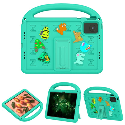 For Lenovo Tab M11 / Xiaoxin Pad 11 2024 Cartoon Sparrow EVA Shockproof Tablet Case(Glacier Green) - Lenovo by buy2fix | Online Shopping UK | buy2fix