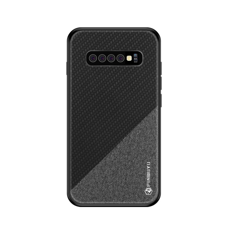 PINWUYO Honors Series Shockproof PC + TPU Protective Case for Galaxy S10 Plus(Black) - Galaxy Phone Cases by PINWUYO | Online Shopping UK | buy2fix