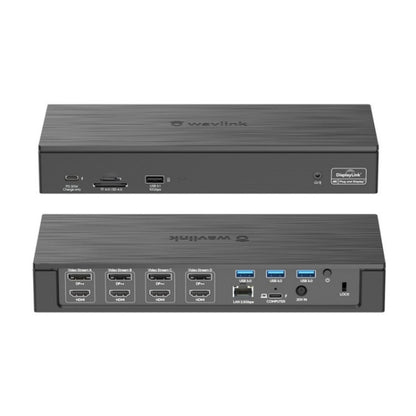 WAVLINK UG69PD8 Pro 18-in-1 DP / HD 5K Quadruple Display USB C Universal Docking Station, Plug:US Plug - Adapter by WAVLINK | Online Shopping UK | buy2fix