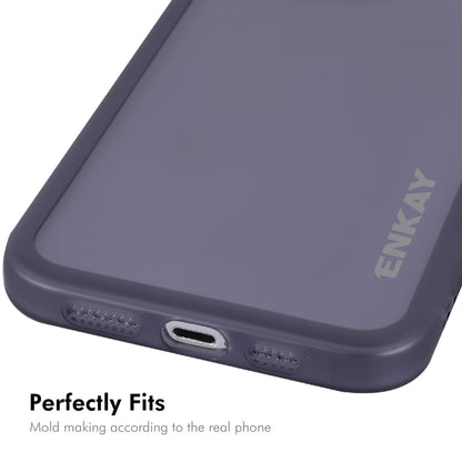 For iPhone 16 Pro ENKAY Hat-Prince Translucent Matte TPU Phone Case with Lens Film(White) - iPhone 16 Pro Cases by ENKAY | Online Shopping UK | buy2fix