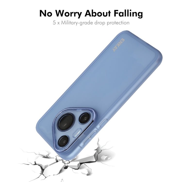 For Huawei Pura 70 ENKAY Hat-Prince Translucent Matte TPU Phone Case with Lens Film(White) - Huawei Cases by ENKAY | Online Shopping UK | buy2fix