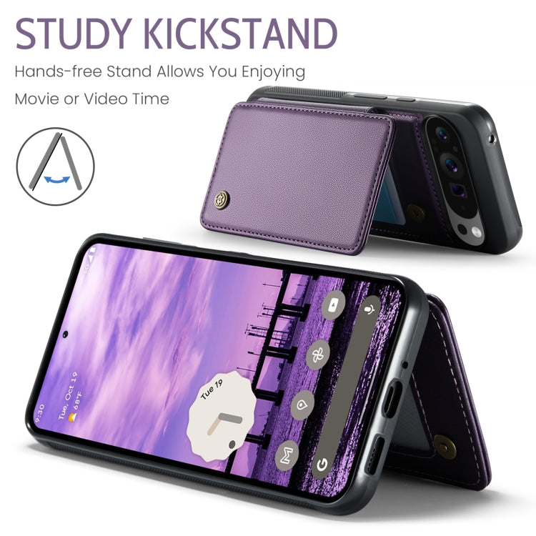 For Google Pixel 9 Pro XL CaseMe C22 Card Slots Holder RFID Anti-theft Phone Case(Purple) - Google Cases by CaseMe | Online Shopping UK | buy2fix