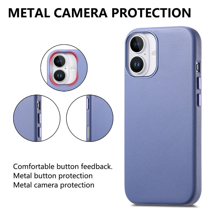 For iPhone 16 Pro Electroplated Metal Button Shockproof Phone Case(Blue) - iPhone 16 Pro Cases by buy2fix | Online Shopping UK | buy2fix