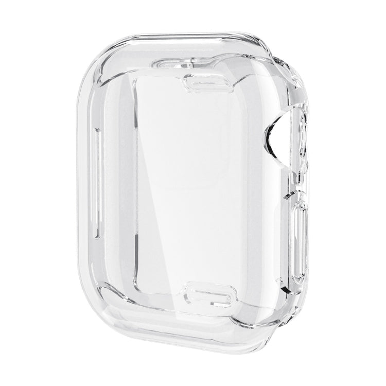 For Apple Watch Series 10 46mm ENKAY Hat-Prince Electroplated Soft TPU Case with Screen Film(Transparent) - Watch Cases by ENKAY | Online Shopping UK | buy2fix