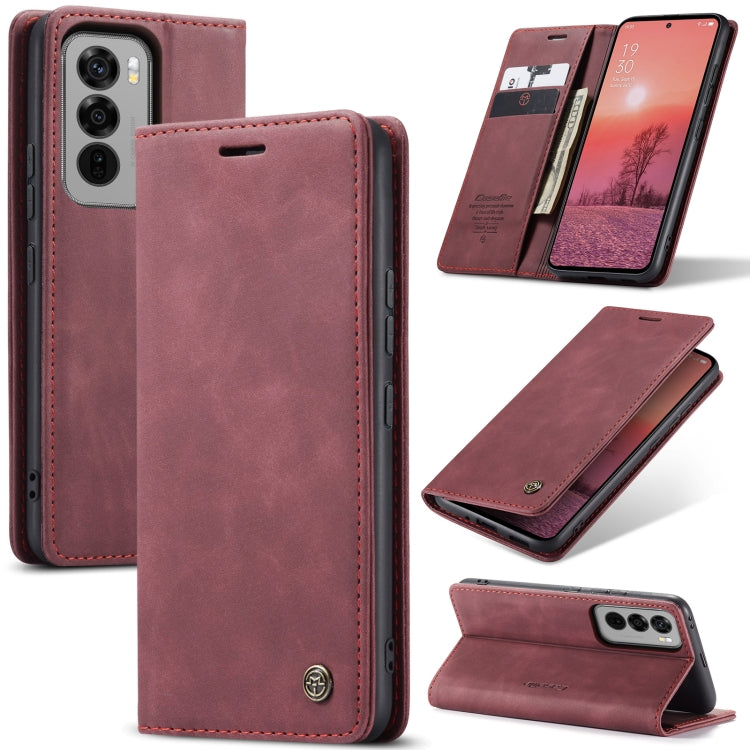 For OPPO Reno12 Pro 5G Global CaseMe 013 Multifunctional Horizontal Flip Leather Phone Case(Red) - Reno12 Pro Cases by CaseMe | Online Shopping UK | buy2fix