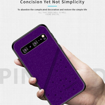 PINWUYO Full Coverage Waterproof Shockproof PC+TPU+PU Protective Case for Galaxy S10 5G(Purple) - Galaxy Phone Cases by PINWUYO | Online Shopping UK | buy2fix