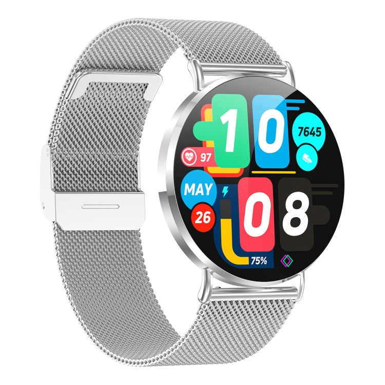 KM88 1.32 inch Color Screen Smart Watch, Support Bluetooth Call / Health Monitoring(Silver) - Smart Watches by buy2fix | Online Shopping UK | buy2fix