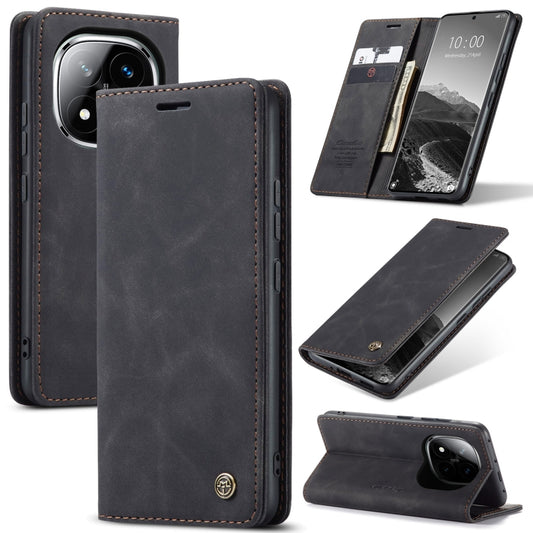 For Redmi Note 14 Pro 5G CaseMe 013 Multifunctional Horizontal Flip Leather Phone Case(Black) - Note 14 Pro Cases by CaseMe | Online Shopping UK | buy2fix