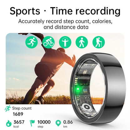 R1000 SIZE 10 Smart Ring, Support Heart Rate / Blood Oxygen / Sleep / Multiple Sports Modes(Black) - Smart Rings / Smart Telephones by buy2fix | Online Shopping UK | buy2fix