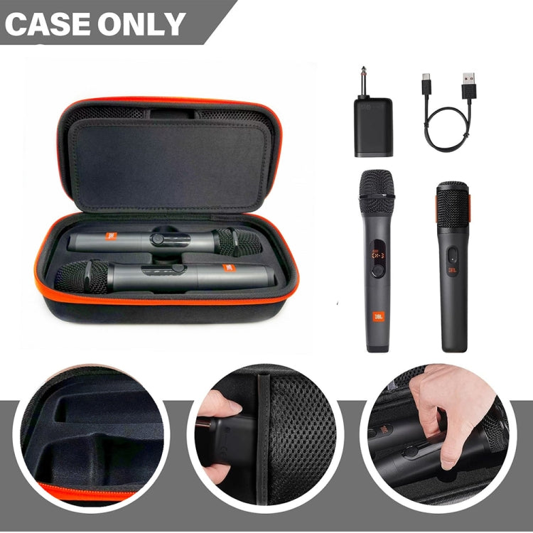 For JBL PartyBox Handheld Wireless Mic Travel Storage Bag Portable EVA Hard Shell Protective Bag - Microphone by buy2fix | Online Shopping UK | buy2fix