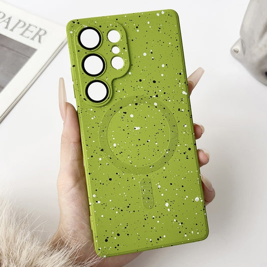 For Samsung Galaxy S25 Ultra 5G Starry Sky TPU Shockproof MagSafe Phone Case(Green) - Galaxy S25 Ultra 5G Cases by buy2fix | Online Shopping UK | buy2fix