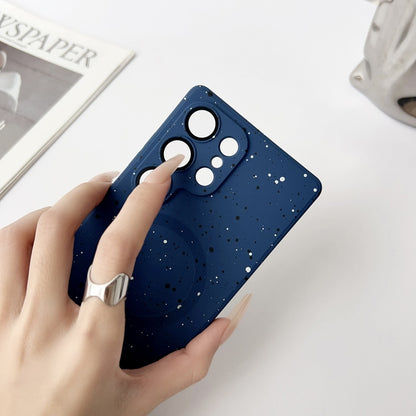 For Samsung Galaxy S25 5G Starry Sky TPU Shockproof MagSafe Phone Case(Sierra Blue) - Galaxy S25 5G Cases by buy2fix | Online Shopping UK | buy2fix