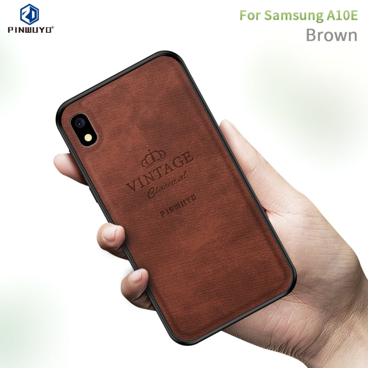 PINWUYO Shockproof Waterproof Full Coverage PC + TPU + Skin Protective Case  for Galaxy A10e(Brown) - Galaxy Phone Cases by PINWUYO | Online Shopping UK | buy2fix