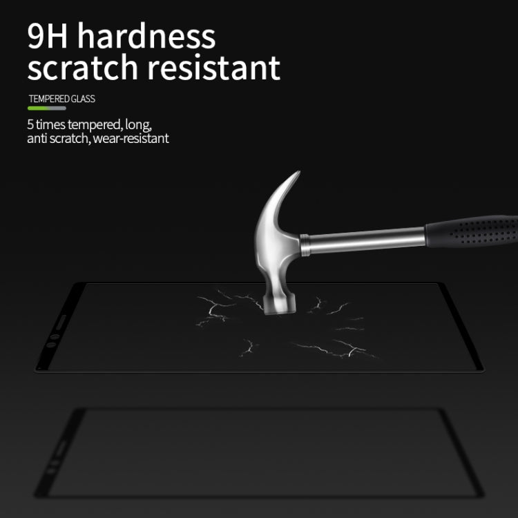 PINWUYO 9H 3D Curved Tempered Glass Film for Sony Xperia 10 Plus / Xperia XA3 Ultra（Black） - Sony Tempered Glass by buy2fix | Online Shopping UK | buy2fix