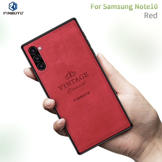 PINWUYO Shockproof Waterproof Full Coverage PC + TPU + Skin Protective Case  for Galaxy Note10(Red) - Galaxy Phone Cases by PINWUYO | Online Shopping UK | buy2fix