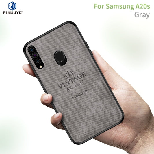 For Galaxy A20S PINWUYO Zun Series PC + TPU + Skin Waterproof And Anti-fall All-inclusive Protective Shell(Gray) - Galaxy Phone Cases by PINWUYO | Online Shopping UK | buy2fix