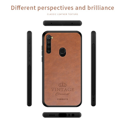 For Xiaomi RedMi Note 8 PINWUYO Pin Rui Series Classical Leather, PC + TPU + PU Leather Waterproof And Anti-fall All-inclusive Protective Shell(Red) - Xiaomi Cases by PINWUYO | Online Shopping UK | buy2fix