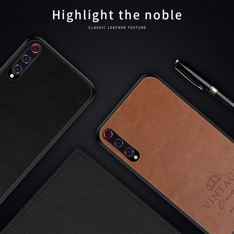 For Xiaomi Mi 9 Pro PINWUYO Pin Rui Series Classical Leather, PC + TPU + PU Leather Waterproof And Anti-fall All-inclusive Protective Shell(Brown) - Xiaomi Cases by PINWUYO | Online Shopping UK | buy2fix