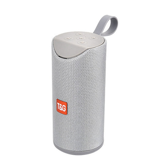 T&G TG113 Portable Bluetooth Speakers Waterproof Stereo Outdoor Loudspeaker MP3 Bass Sound Box with FM Radio(Gray) - Desktop Speaker by T&G | Online Shopping UK | buy2fix