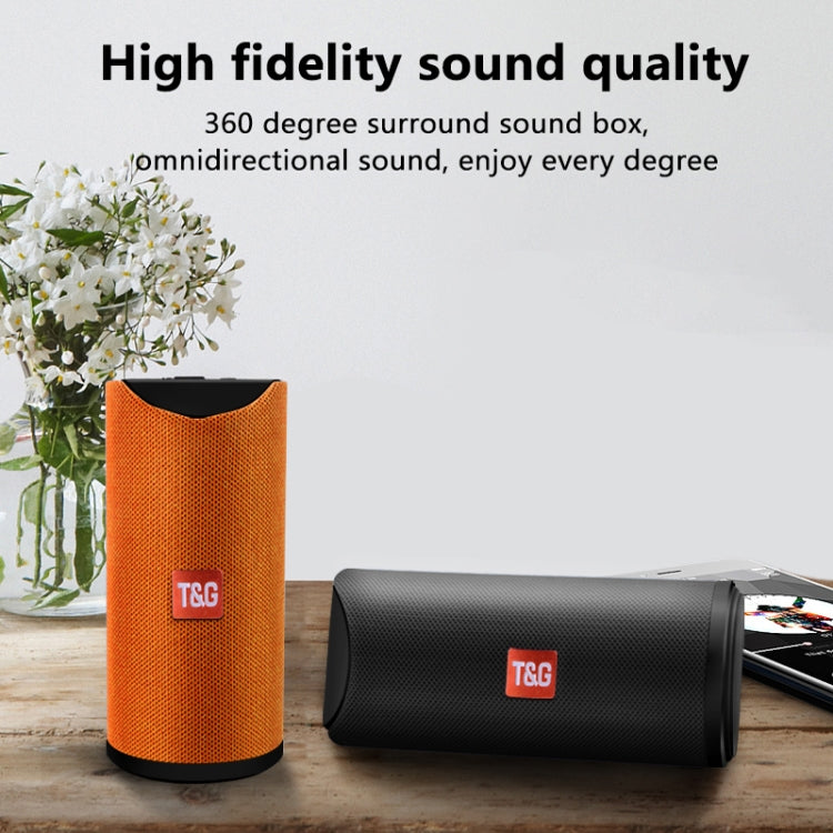 T&G TG113 Portable Bluetooth Speakers Waterproof Stereo Outdoor Loudspeaker MP3 Bass Sound Box with FM Radio(Gray) - Desktop Speaker by T&G | Online Shopping UK | buy2fix