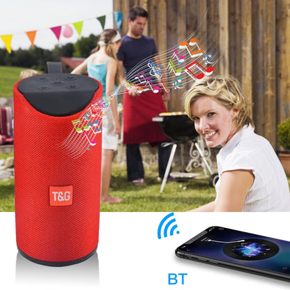 T&G TG113 Portable Bluetooth Speakers Waterproof Stereo Outdoor Loudspeaker MP3 Bass Sound Box with FM Radio(Gray) - Desktop Speaker by T&G | Online Shopping UK | buy2fix