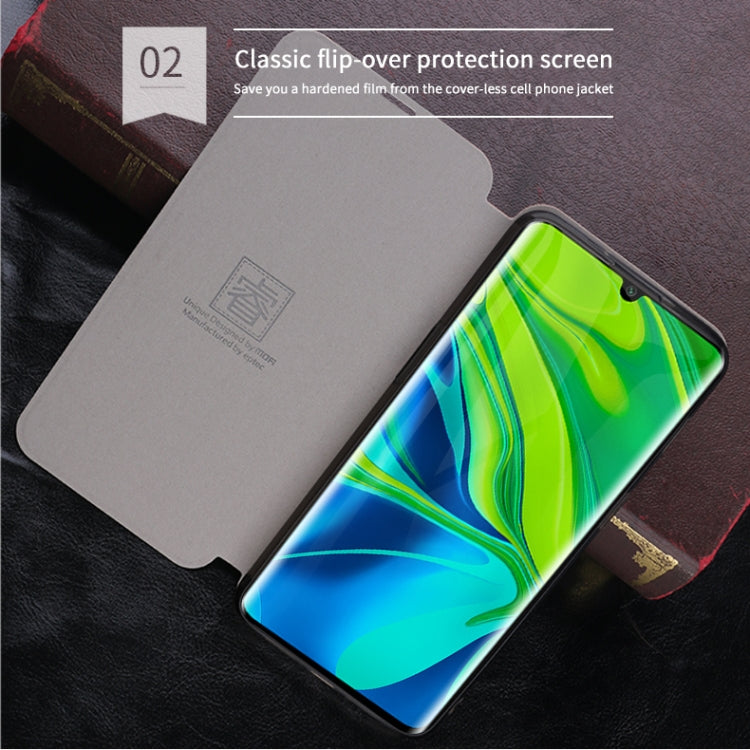 For Xiaomi Mi CC9 Pro / Mi Note10 / Mi Note10 Pro MOFI Rui Series Classical Leather Flip Leather Case With Bracket Embedded Steel Plate All-inclusive(Blue) - Xiaomi Cases by MOFI | Online Shopping UK | buy2fix