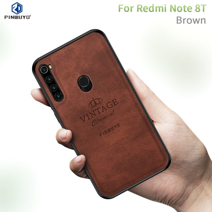 For Xiaomi RedMi Note8T PINWUYO Zun Series PC + TPU + Skin Waterproof And Anti-fall All-inclusive Protective Shell(Brown) - Xiaomi Cases by PINWUYO | Online Shopping UK | buy2fix