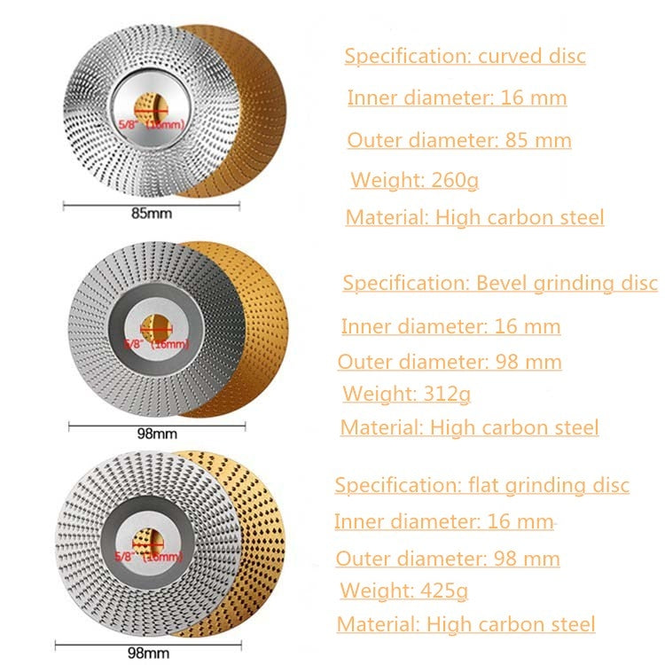 Woodworking Sanding Thorn Disk Angle Grinder Thorn Disk Plastic Grinding Disk Polishing Disk, Style:Bevel(Silver) - Abrasive Tools & Accessories by buy2fix | Online Shopping UK | buy2fix