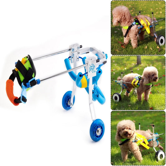 Pet Wheelchair Disabled Dog Old Dog Cat Assisted Walk Car Hind Leg Exercise Car For Dog/Cat Care, Size:XXXS - Training Aids by buy2fix | Online Shopping UK | buy2fix