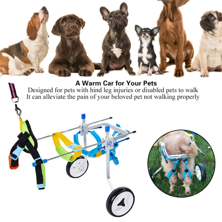 Pet Wheelchair Disabled Dog Old Dog Cat Assisted Walk Car Hind Leg Exercise Car For Dog/Cat Care, Size:XS - Training Aids by buy2fix | Online Shopping UK | buy2fix
