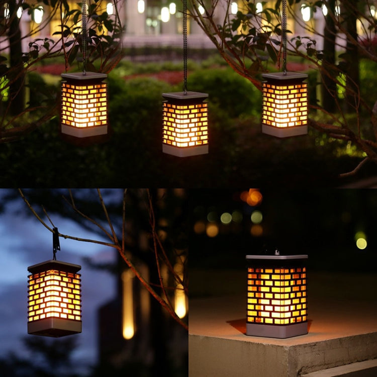 LED Solar Induction Landscape Light Flame Lamp Outdoor Waterproof Garden Lantern(Yellow) - Solar Lights by buy2fix | Online Shopping UK | buy2fix