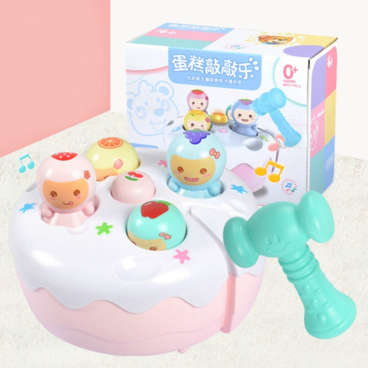 Cake Hitting Hamster Electric Game Machine Percussion with Music Baby Puzzle Children Toys(Pink) - Music Toys by buy2fix | Online Shopping UK | buy2fix