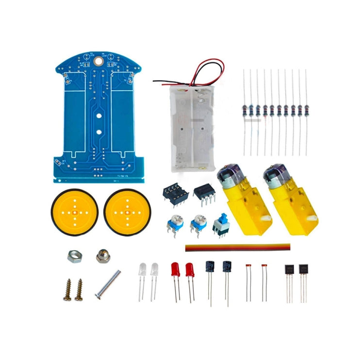 D2-1 DIY Electric Tracking Car Photosensitive Robot Parts - Math Toys by buy2fix | Online Shopping UK | buy2fix