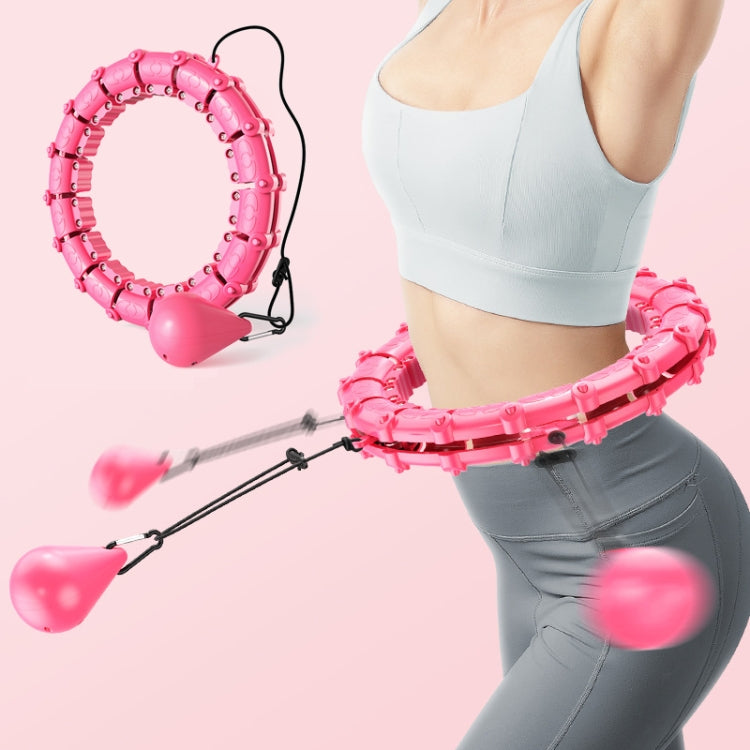 Smart Thin Waist Ring Women Will Not Fall Off Detachable Abdominal Ring Fitness Equipment, Size: 27 Knots(Pink) - Fitness Circles by buy2fix | Online Shopping UK | buy2fix