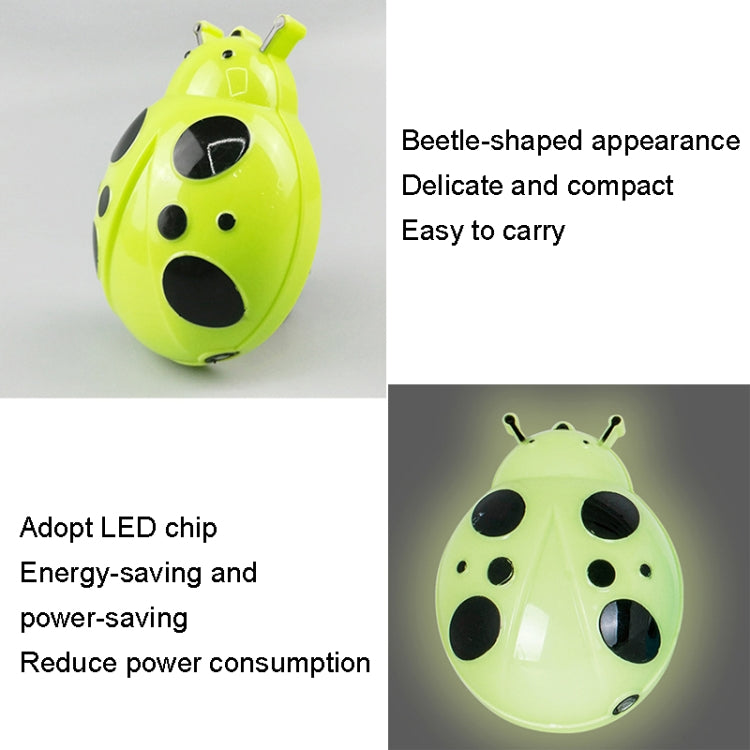 A62 Beetle Shape LED Night Light Plug-in Intelligent Light Control Sensor Light, Plug:UK Plug(Blue) - Sensor LED Lights by buy2fix | Online Shopping UK | buy2fix