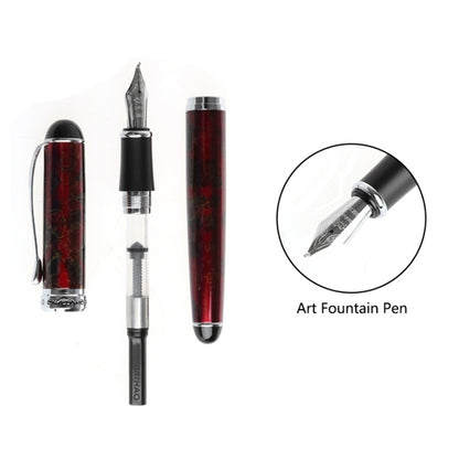 X750 Stationery Stainless Steel Fountain Pen Medium Nib Ink Pens School Oiifice Gift, Nib Size:1.1mm(Ivory) - Fountain Pens by buy2fix | Online Shopping UK | buy2fix