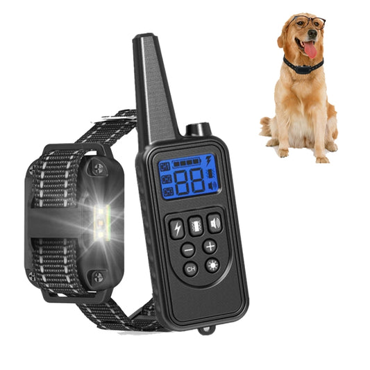 Bark Stopper Pet Supplies Collar Remote Control Collar Dog Training Device, Style:880-1 Black - Training Aids by buy2fix | Online Shopping UK | buy2fix