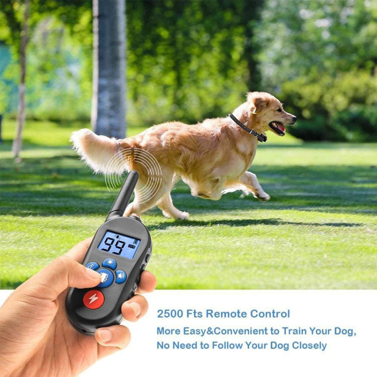 800m Remote Control Electric Shock Bark Stopper Vibration Warning Pet Supplies Electronic Waterproof Collar Dog Training Device, Style:556-1(AU Plug) - Training Aids by buy2fix | Online Shopping UK | buy2fix