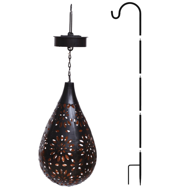 Solar Garden Hanging Light Outdoor Garden Decoration Projection Lamp Waterproof Iron Chandelier - Solar Lights by buy2fix | Online Shopping UK | buy2fix