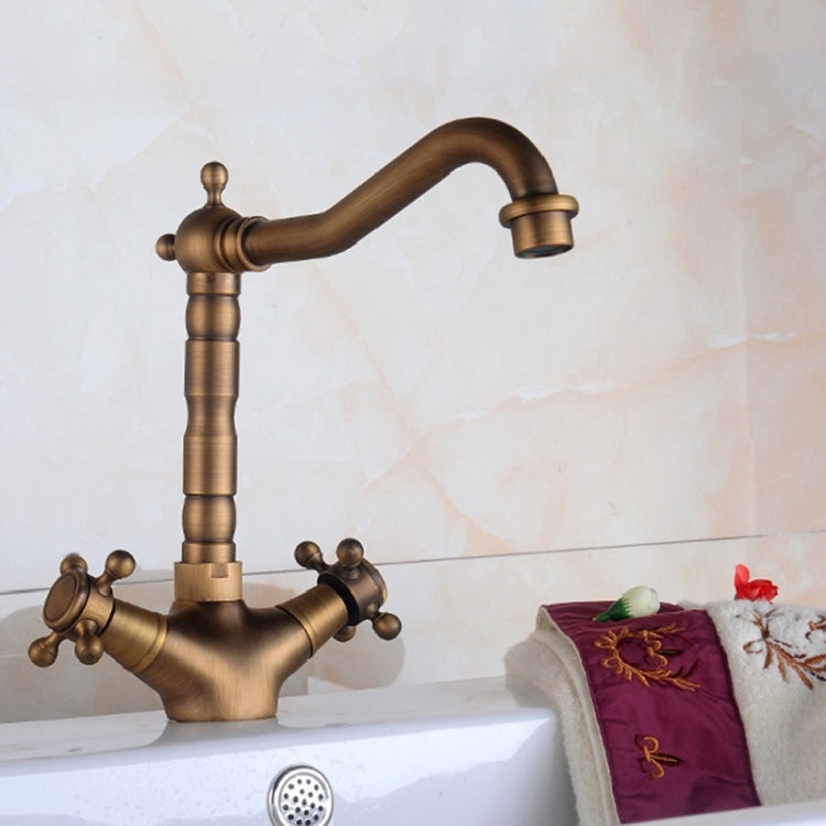 Basin Rotatable Faucet Single Hole Hot And Cold Copper Faucet - Faucets & Accessories by buy2fix | Online Shopping UK | buy2fix