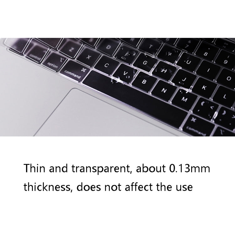 JRC 0.13mm Transparent TPU Laptop Keyboard Protective Film For MacBook Pro 13.3 inch A1706 & A1989 & A2159 (with Touch Bar) - Keyboard Protector by JRC | Online Shopping UK | buy2fix