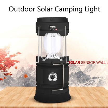 5803 Solar Camping Lamp Outdoor LED Emergency Portable Light Support USB Output(Red) - Camping Lighting by buy2fix | Online Shopping UK | buy2fix