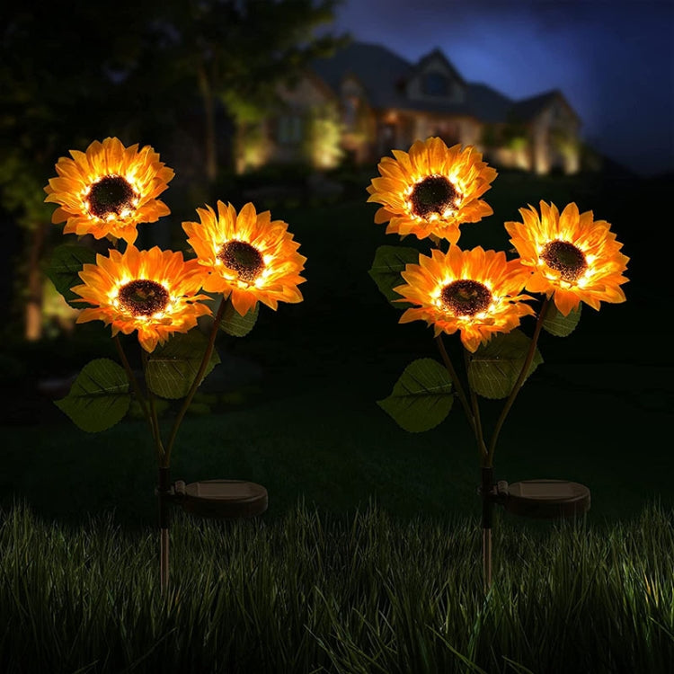 Solar Sunflower Decoration Light LED Garden Lawn Landscape Light, Specification: Single Head - Solar Lights by buy2fix | Online Shopping UK | buy2fix